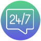 پشتیبانی همه ساعته